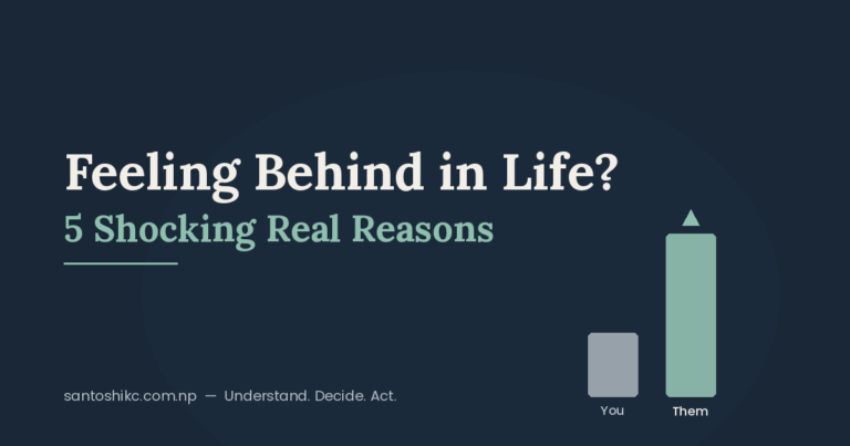 feeling behind in life - young Nepali youth comparison anxiety