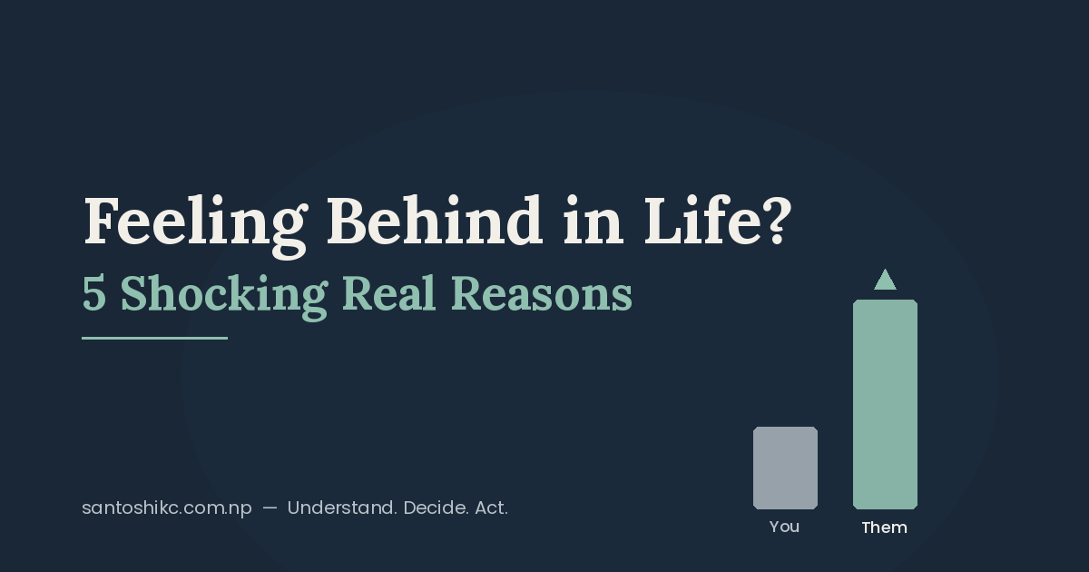feeling behind in life - young Nepali youth comparison anxiety