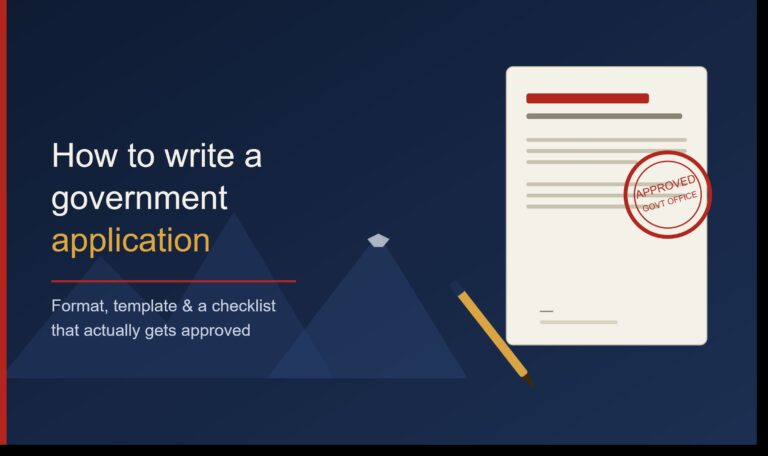 Government application format in Nepal — officer reviewing an approved document