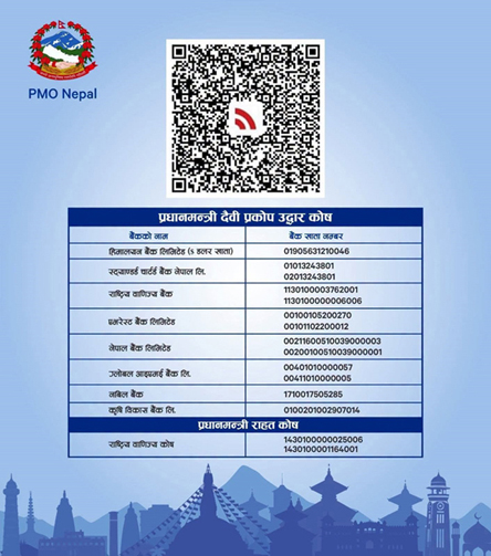 Nepal flood relief fund collection for Rasuwa flood victims